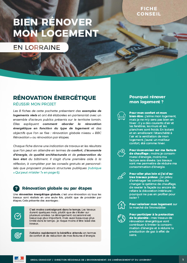 Bien rénover mon logement en Lorraine