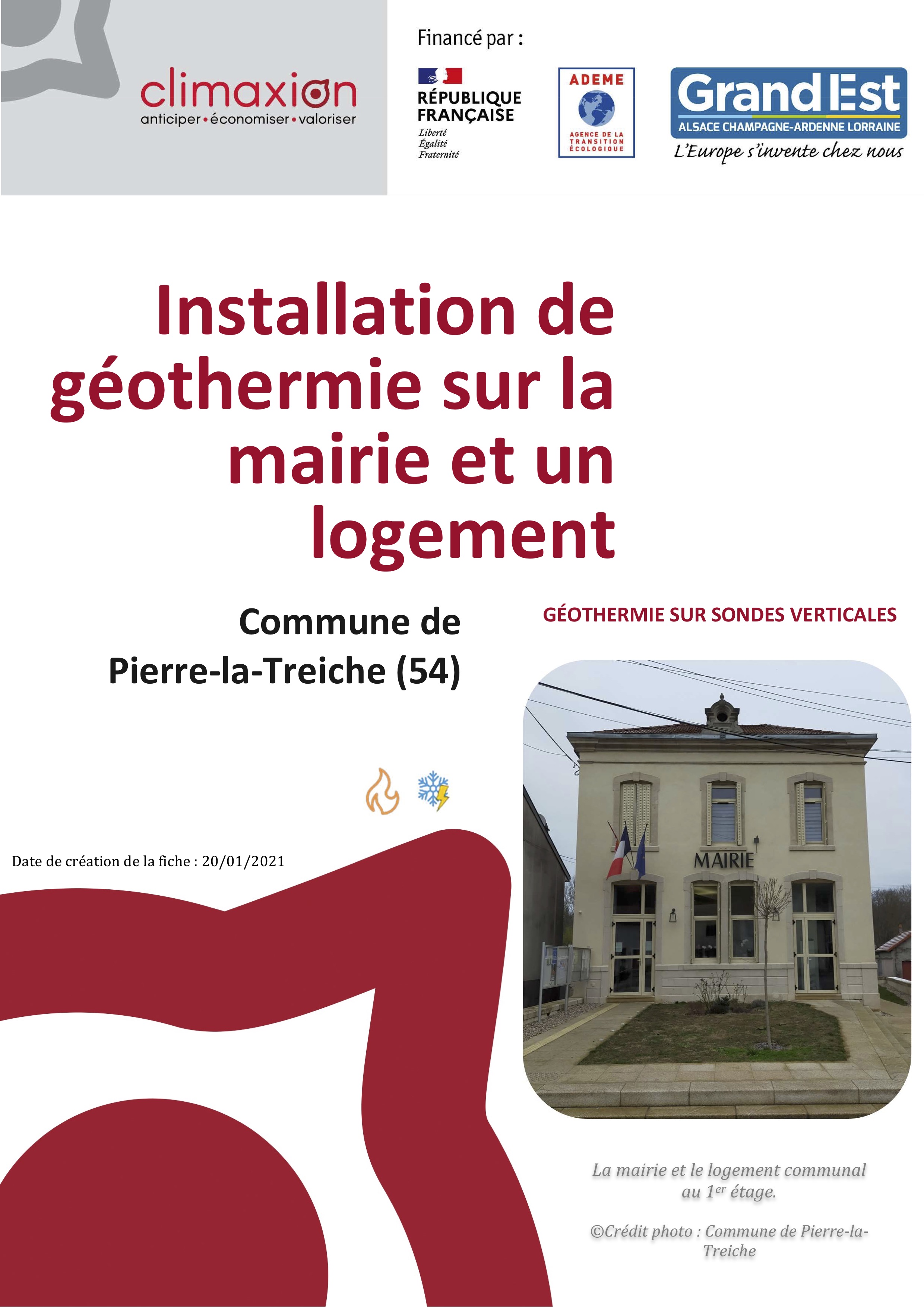 Couverture fiche REX géothermie - Pierre-la-Treiche