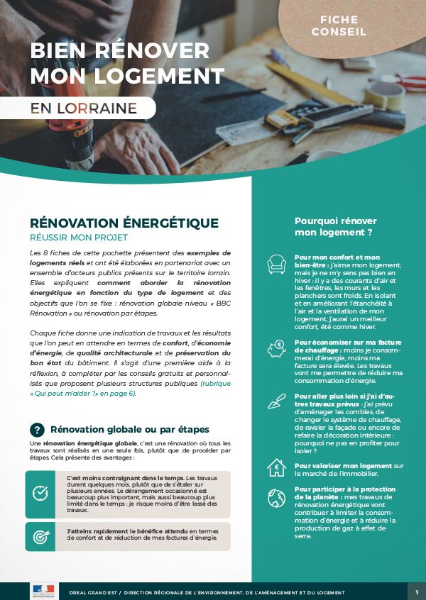 Bien rénover mon logement en Lorraine