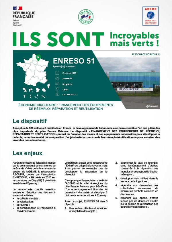 ENRESO 51 - Ressourcerie Récup'R