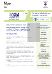 Projet Sarplast Green 2024 - 2027