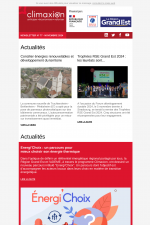 Lettre d'information Climaxion novembre 2024