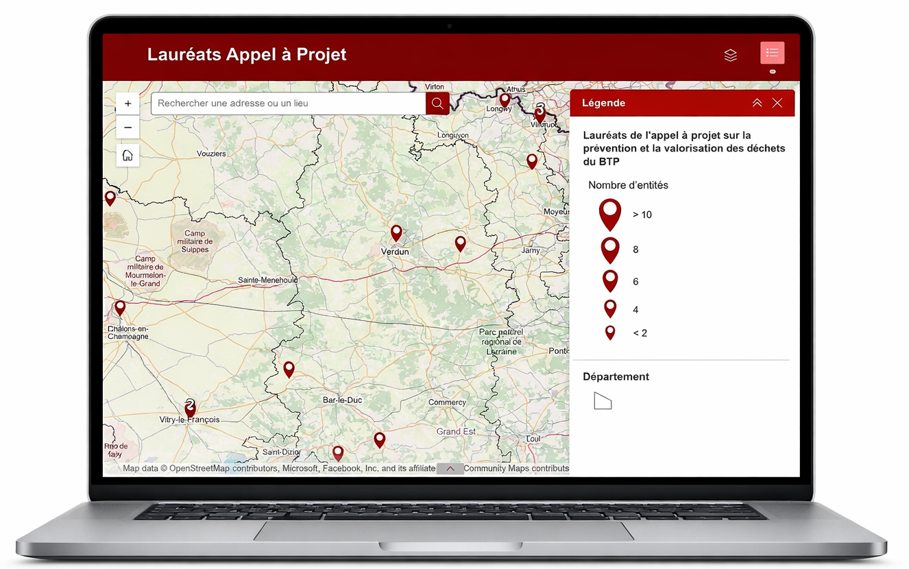 Cartographie Laurétas Appel à Projet
