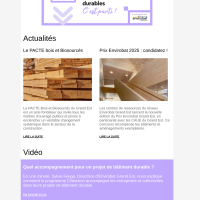 Lettre d'information batiment durable