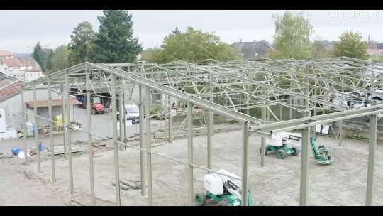 Embedded thumbnail for Réemploi d'une charpente métallique par la commune de Bouxwiller (67)